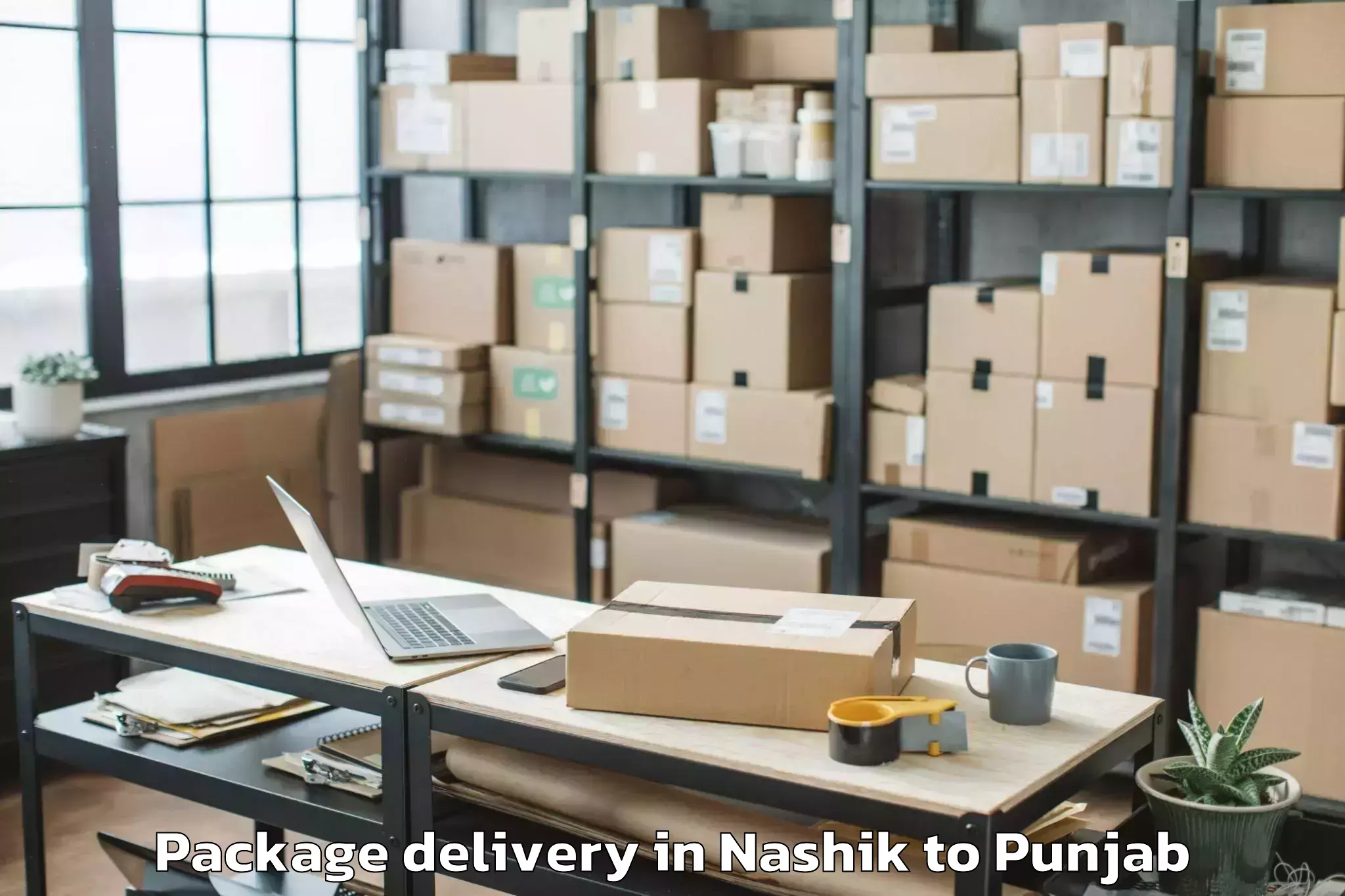 Book Nashik to Cosmo Plaza Mall Package Delivery